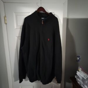 Ralph Lauren Black Zip Up Sweater